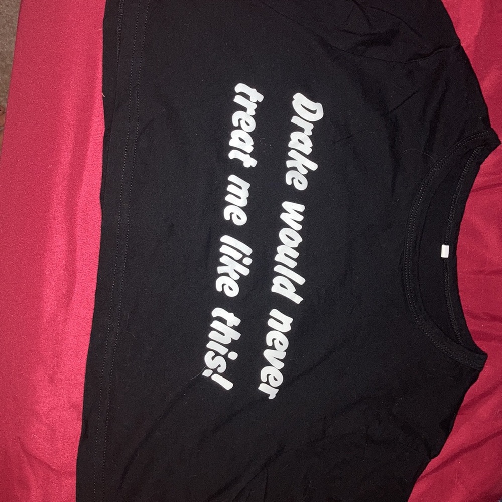 DRAKE WOULD NEVER TREAT ME LIKE THIS crop tee